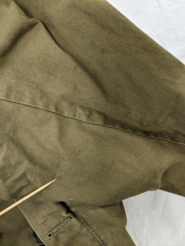 Vintage Rough Rider Canvas Hunting Field Jacket Size Large Green