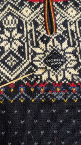 Dale Of Norway Wool Knit Sweater Size Large Pullover Fair Isle