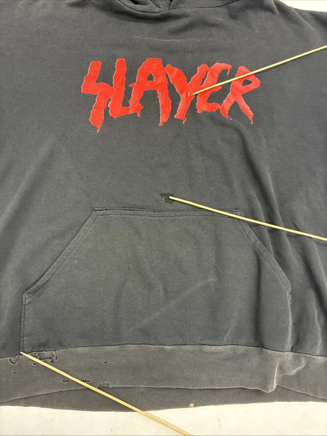 Vintage Slayer Band Sweatshirt Hoodie Size XL 90s