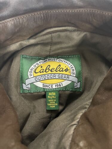 Vintage Cabela's Work Jacket Size Medium Brown