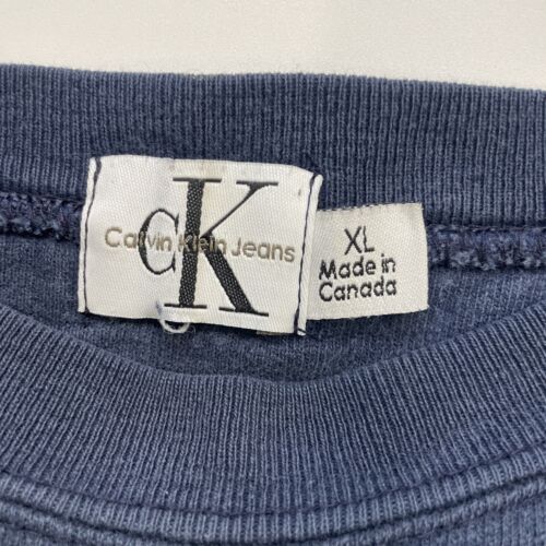 Vintage Calvin Klein Jeans Crewneck Sweatshirt Size XL Blue