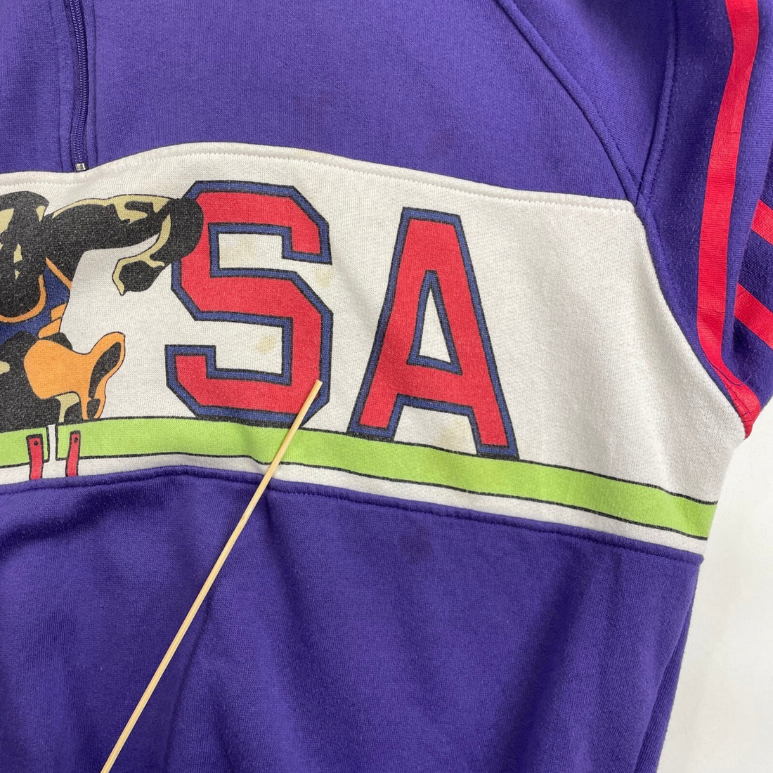 Vintage USA Olympics Hurdles Sweatshirt Hoodie Size XL 90s