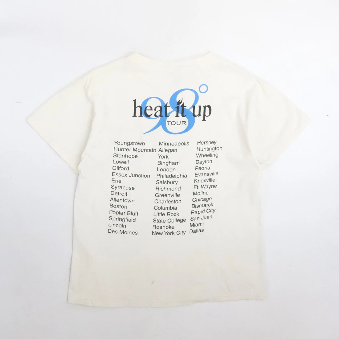 Vintage 98 Degrees Heat It Up Tour T-Shirt Size Medium