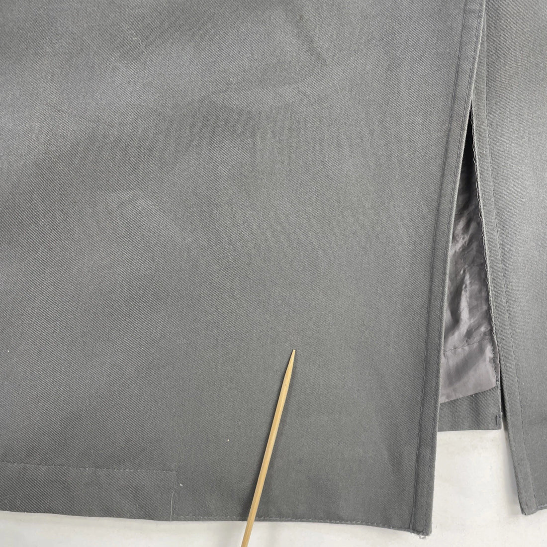 Vintage London Towne Double Breasted Trench Coat Jacket Size 40 Reg Gray