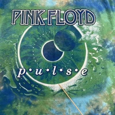 Vintage Pink Floyd Pulse Liquid Blue Tie Dye T-Shirt Size XL