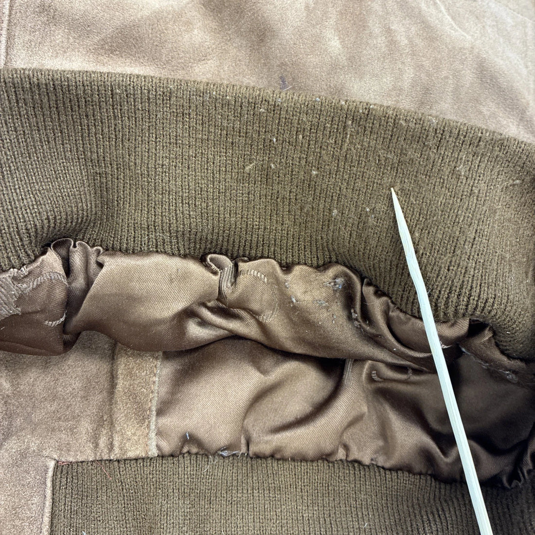 Vintage Solsona Lamb Suede Bomber Jacket Size 2XL Barcelona Spain