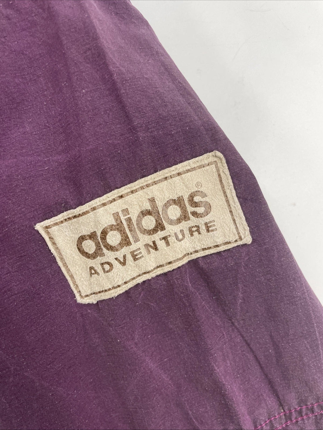 Vintage Adidas Adventure Anorak Windbreaker Light Jacket Medium Tonal Purple