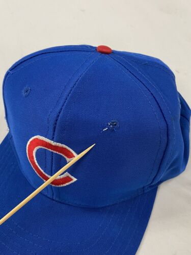 Vintage Chicago Cubs Snapback Hat OSFA Blue MLB
