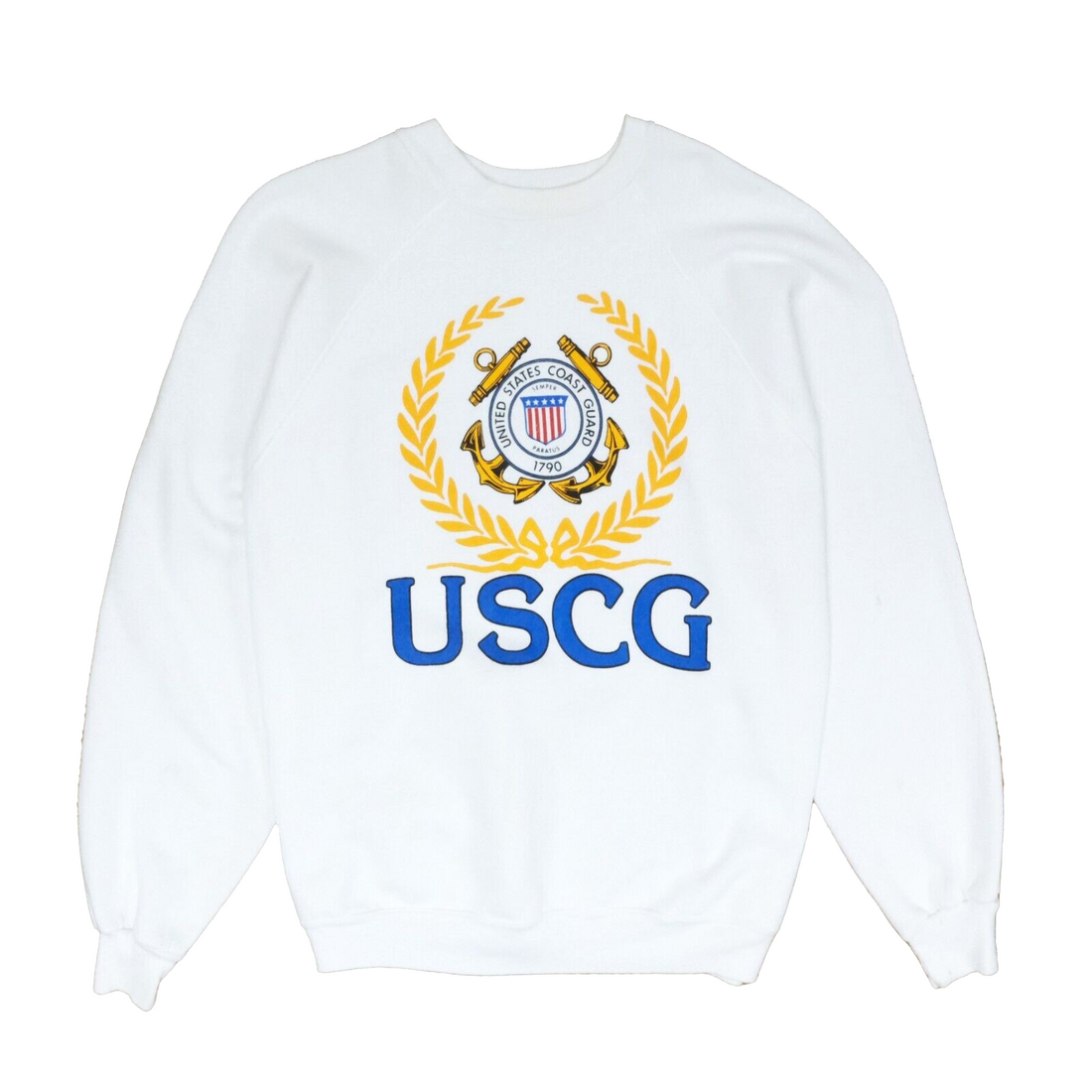 Vintage United States Coastal Guard Crest Sweatshirt Crewneck Size XL USCG 90s