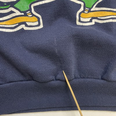 Vintage Notre Dame Fighting Irish Spell Out Crewneck Sweatshirt Size XL 90s NCAA