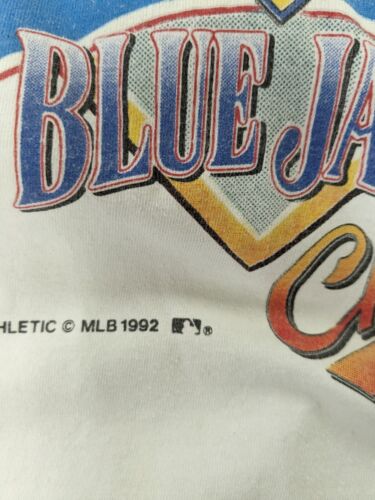 Vintage Toronto Blue Jays World Series Champions T-Shirt Size Small 1992 90s MLB