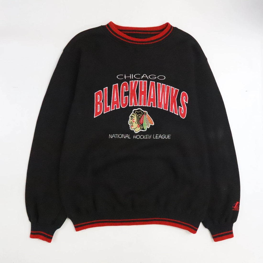 Vintage Chicago Blackhawks Logo Athletic Sweatshirt Crewneck Size XL NHL