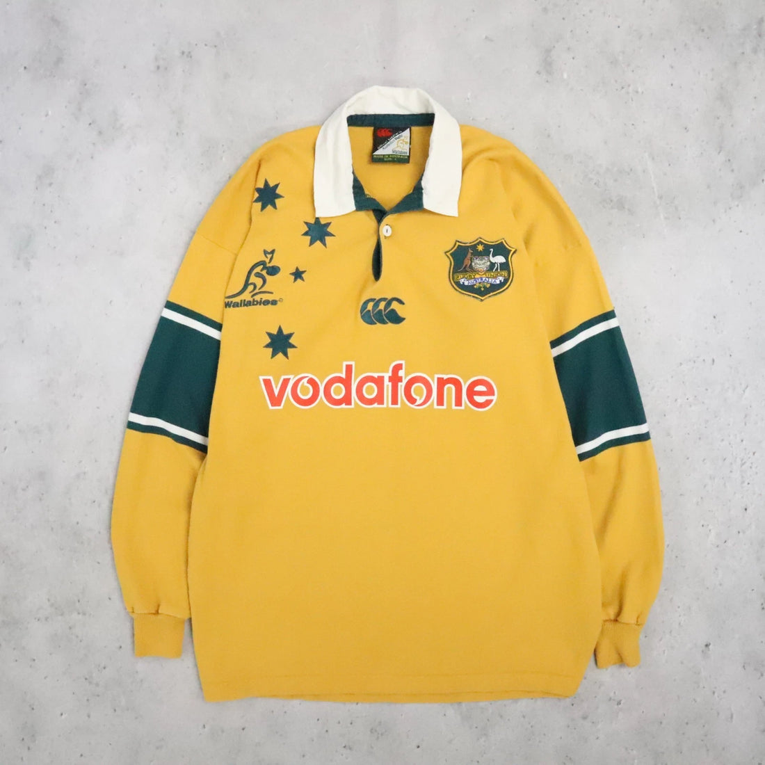 Vintage Australia Wallabies Vodafone Rugby Shirt Size Large