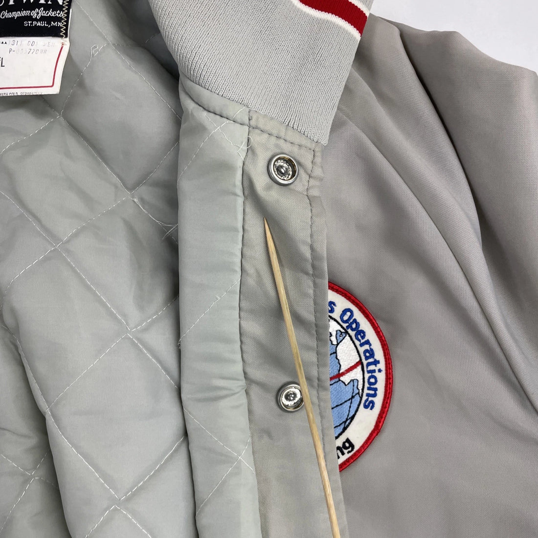 Vintage Honeywell Military Avionics Division Butwin Bomber Jacket Size Large