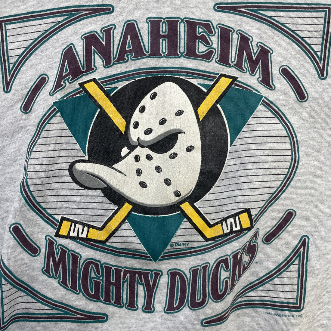 Vintage Anaheim Mighty Ducks Sweatshirt Crewneck Size Large 1993 90s NHL