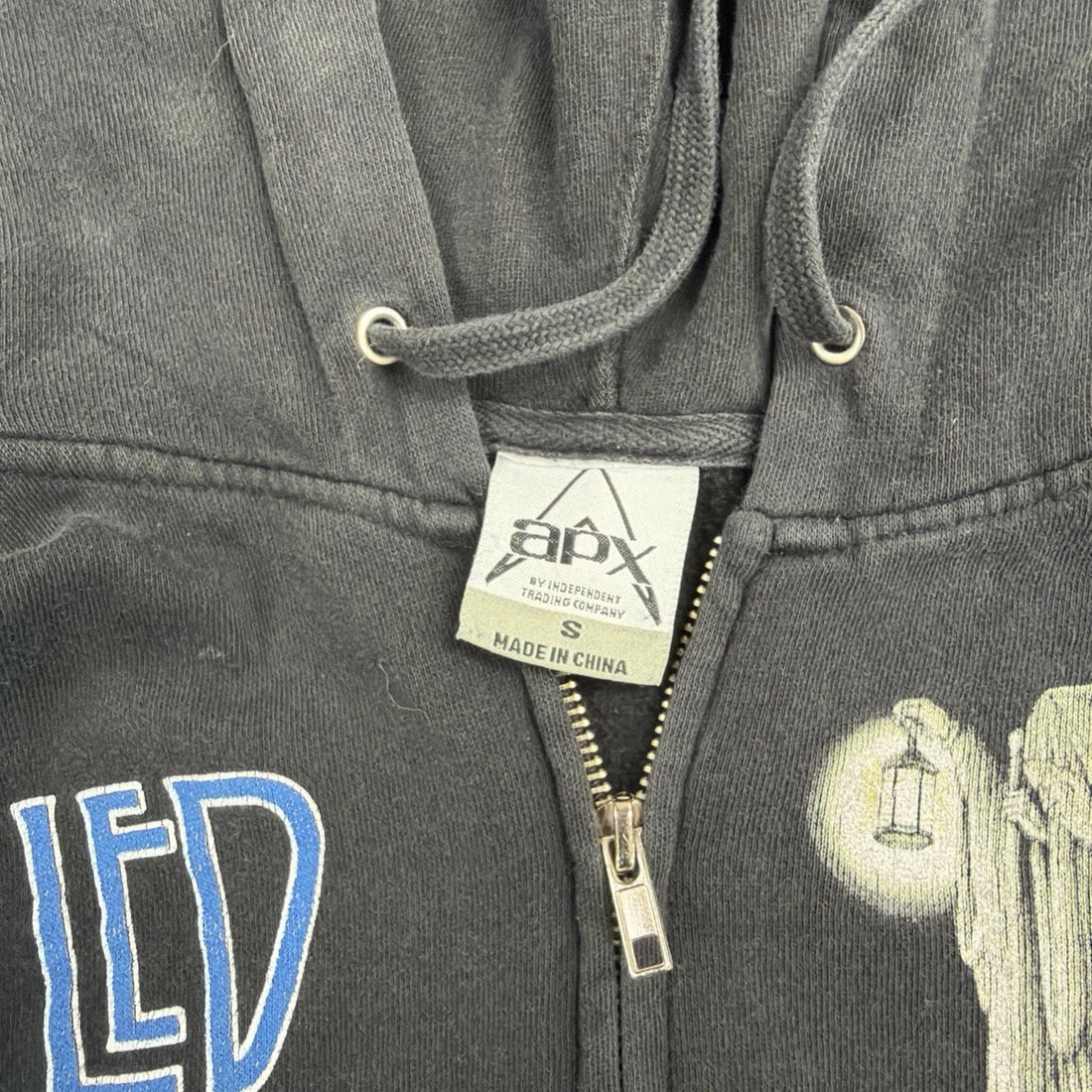 Led Zeppelin Zoso Full Zip Sweatshirt Hoodie Size Small Music