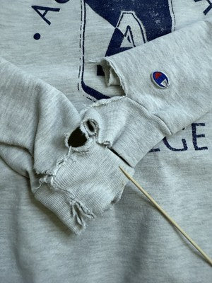 Vintage Augusta College Champion Crewneck Sweatshirt Size 2XL Distressed 80s