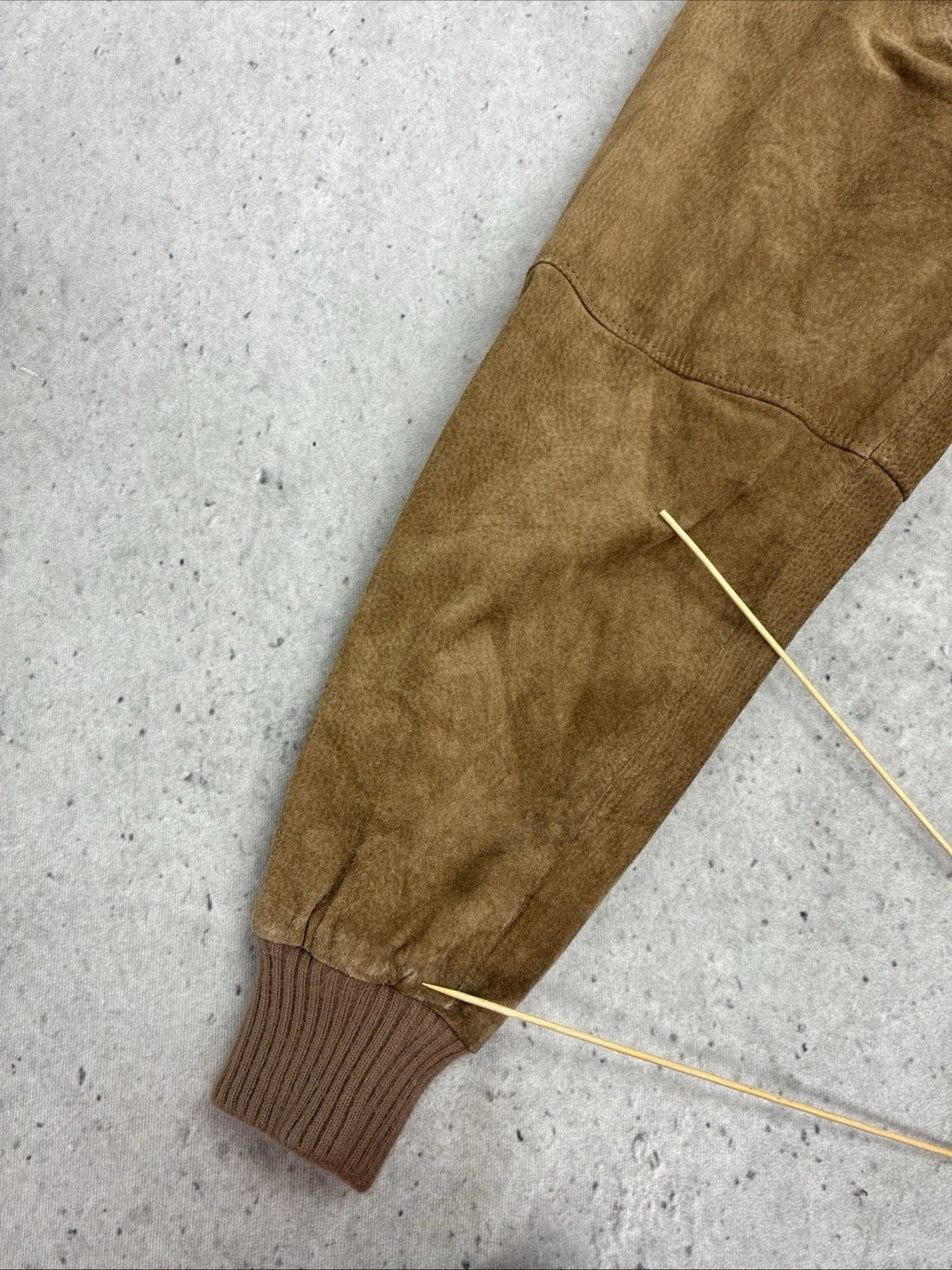 Vintage Brazil Leather Suede Bomber Jacket Size 42