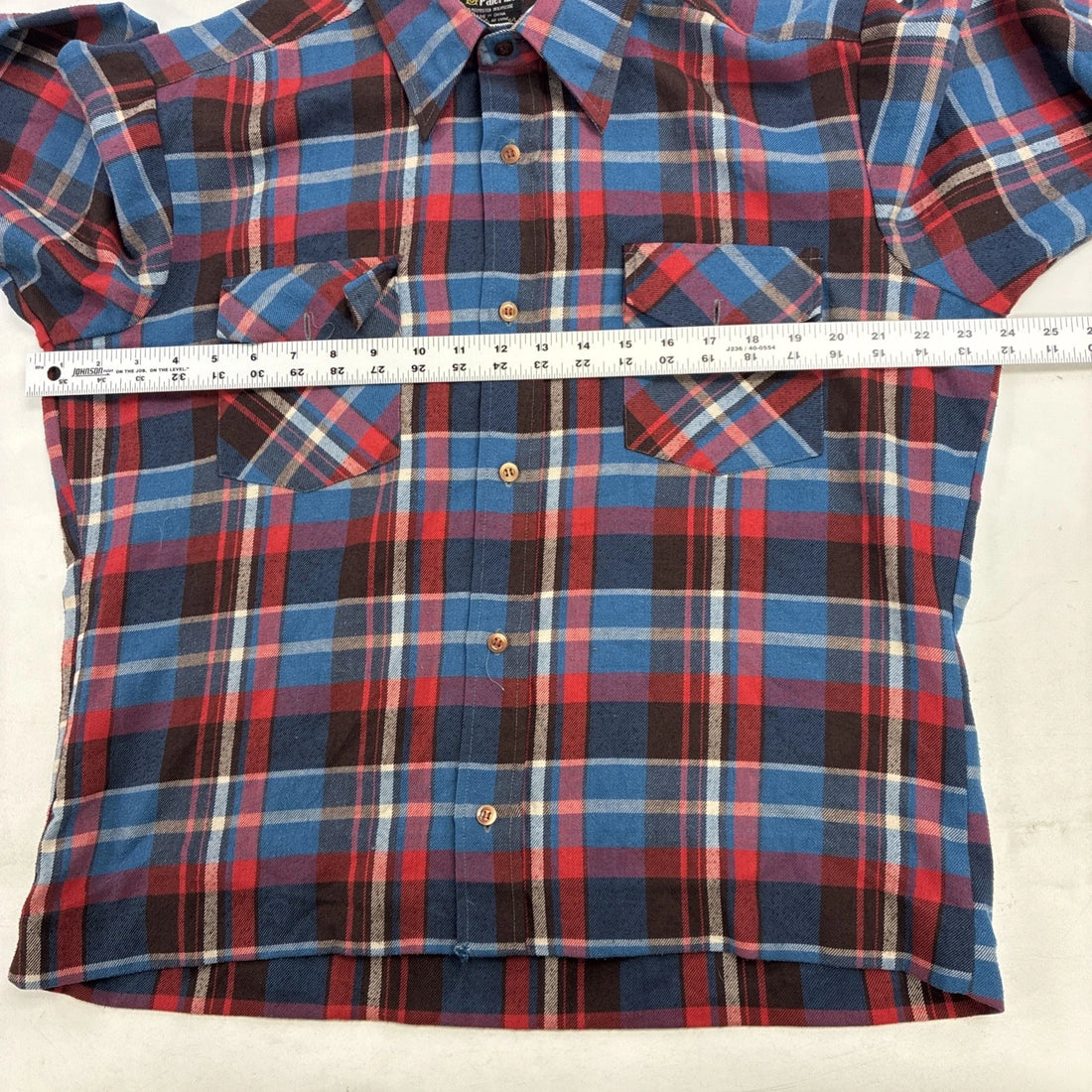 Vintage Palermo Button Up Shirt Size Large Plaid