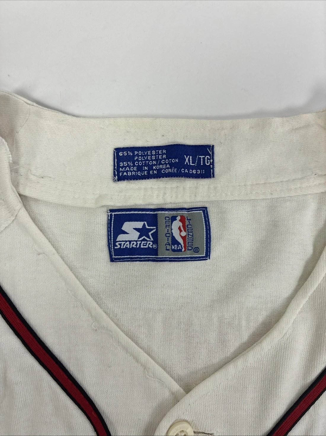 Chicago Bulls Starter Baseball Jersey Size XL NBA
