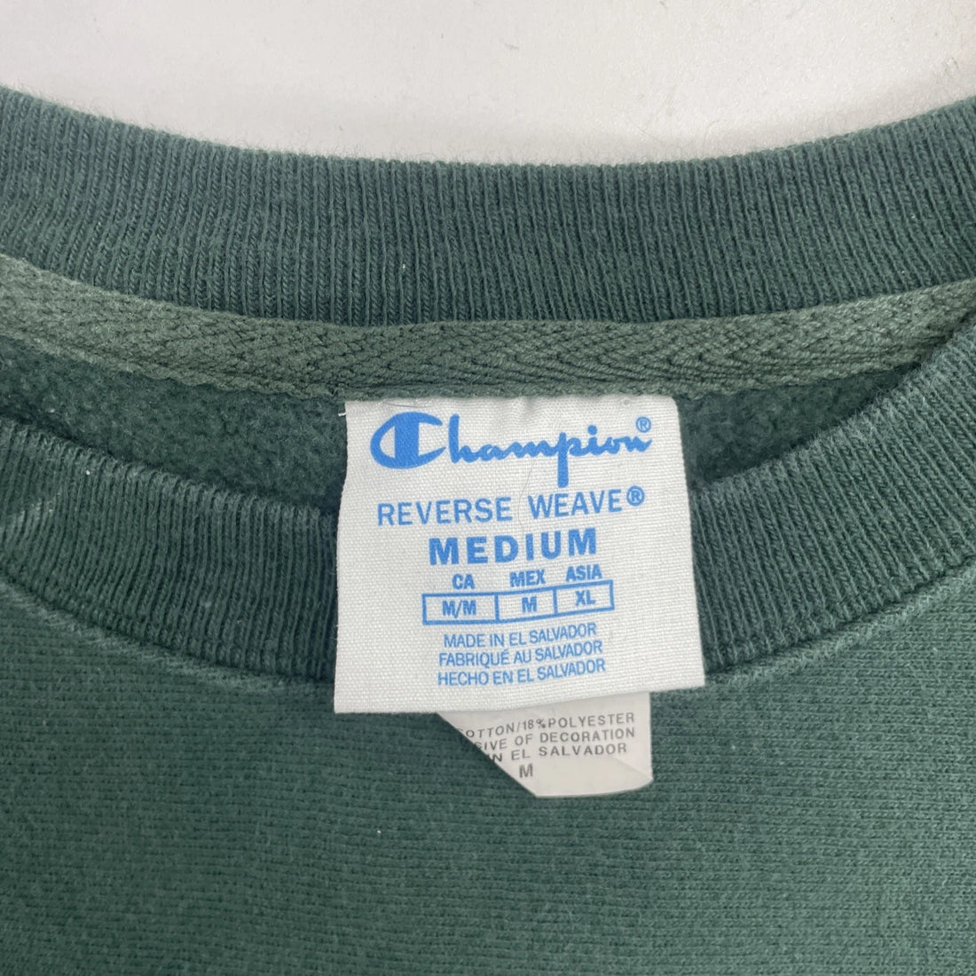 Coca Cola Champion Reverse Weave Crewneck Sweatshirt Size Medium Green
