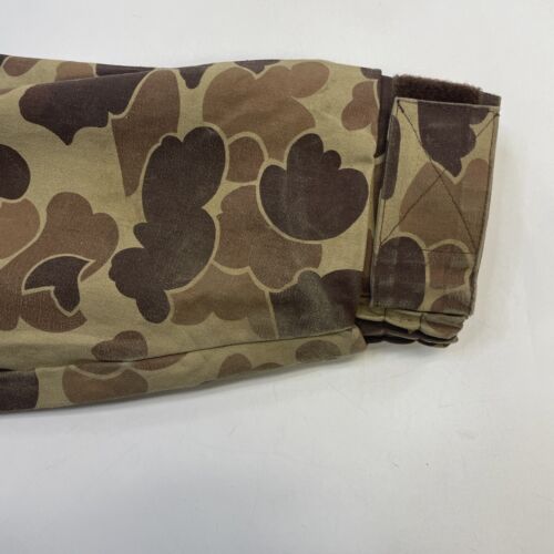 Vintage Cabela's Duck Camo Coat Jacket Size Medium Camoflauge