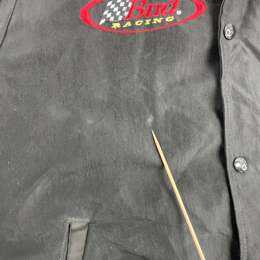 Vintage Bud Racing Starter Bomber Jacket Size Large