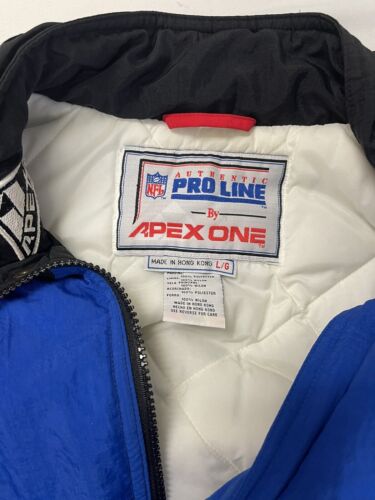 Vintage Kansas City Chiefs Apex One Pro Line Puffer Jacket SZ XL Removal  hood