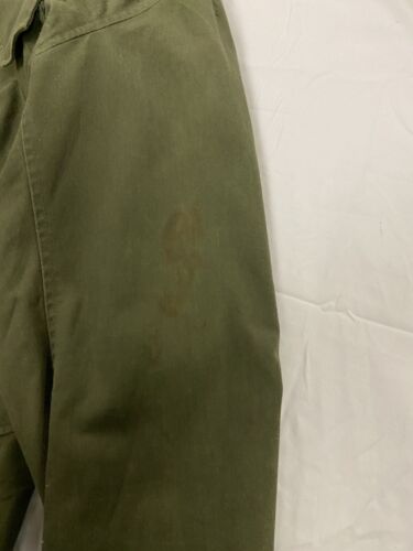 Vintage US Army Field Coat Jacket Size Medium Green Military Conmar Zip