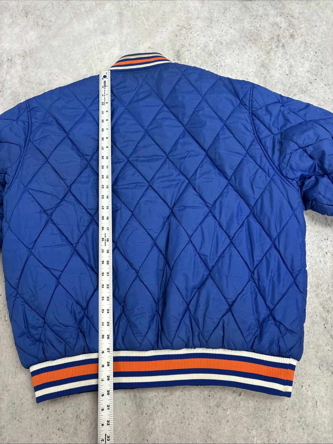 New York Knicks Reebok Satin Quilted Reversible Jacket XL NBA