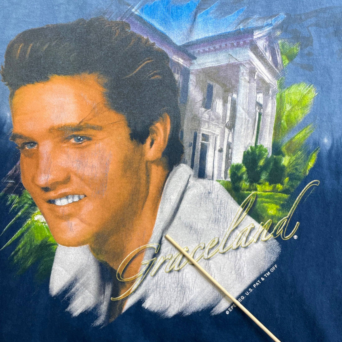 Elvis Presley Graceland Tie Dye T-Shirt Size Large