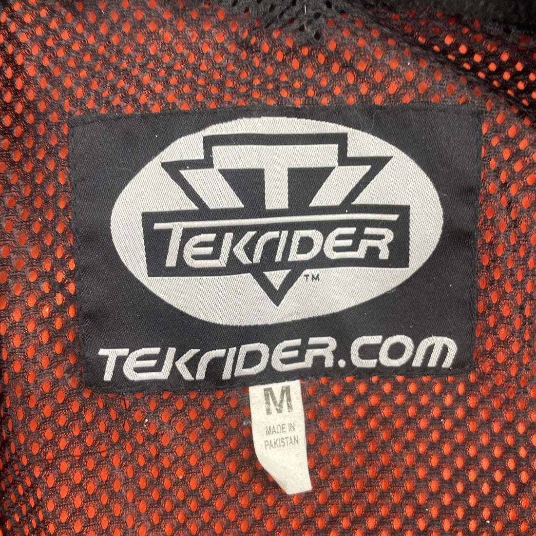 Tekrider Racing Jacket Size Medium Orange