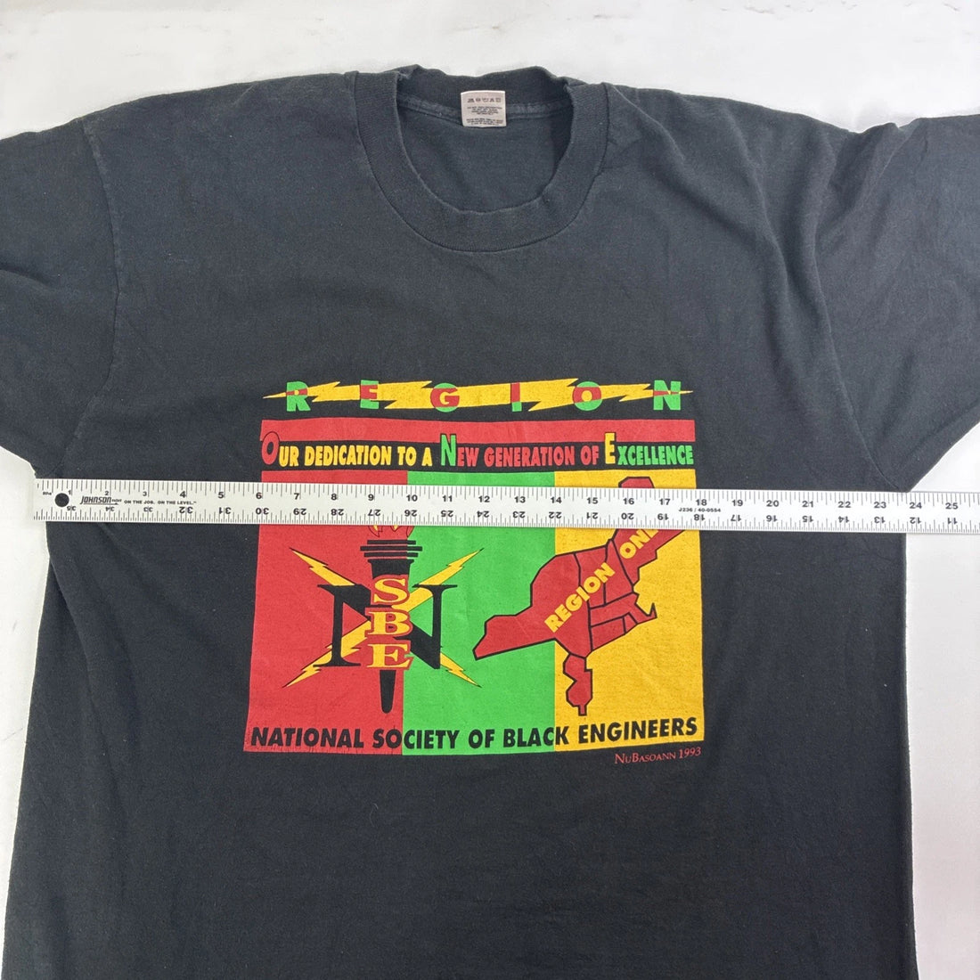 Vintage National Society Black Engineers T-Shirt Size XL 90s