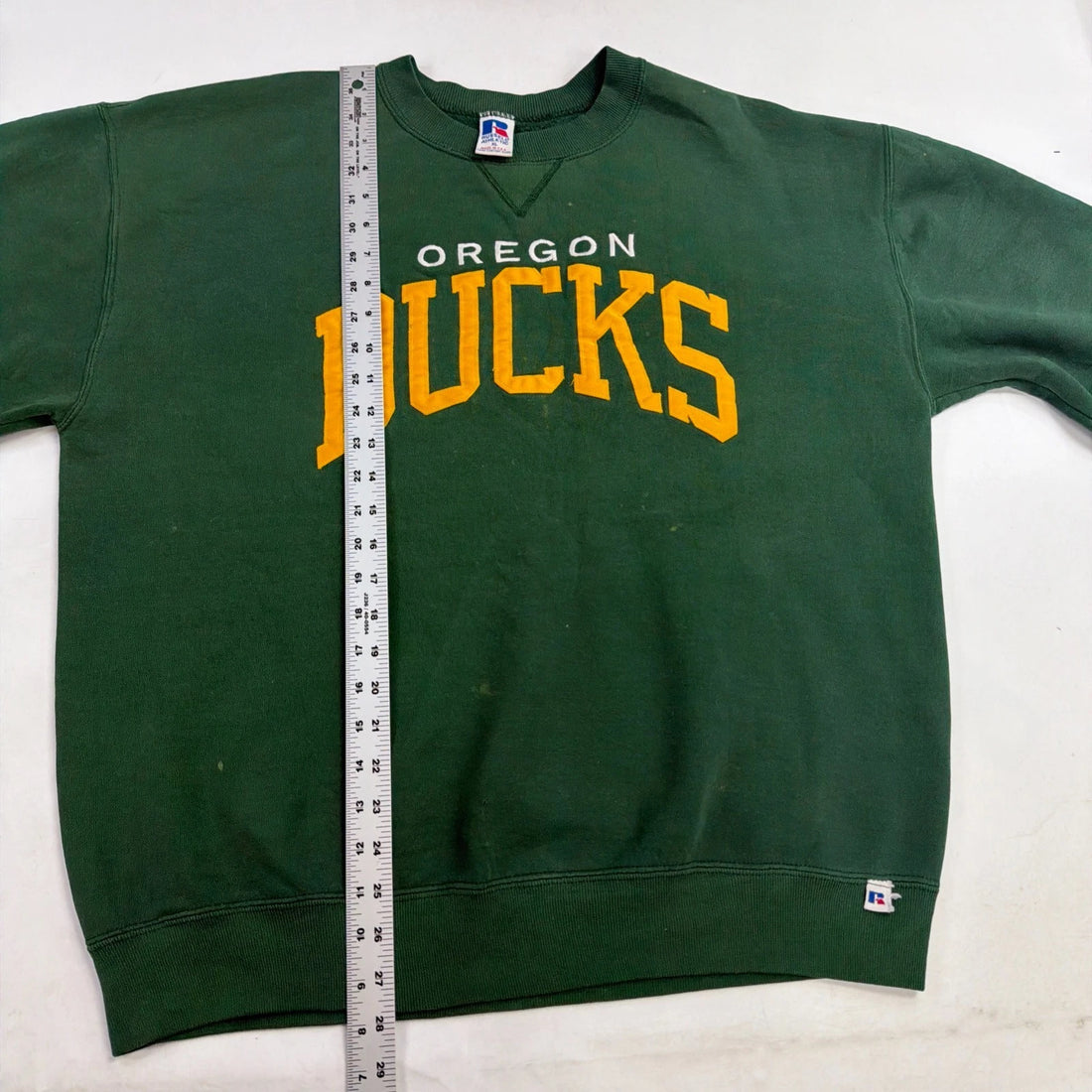 Vintage Oregon Ducks Russell Athletic Crewneck Sweatshirt Size XL 90s NCAA