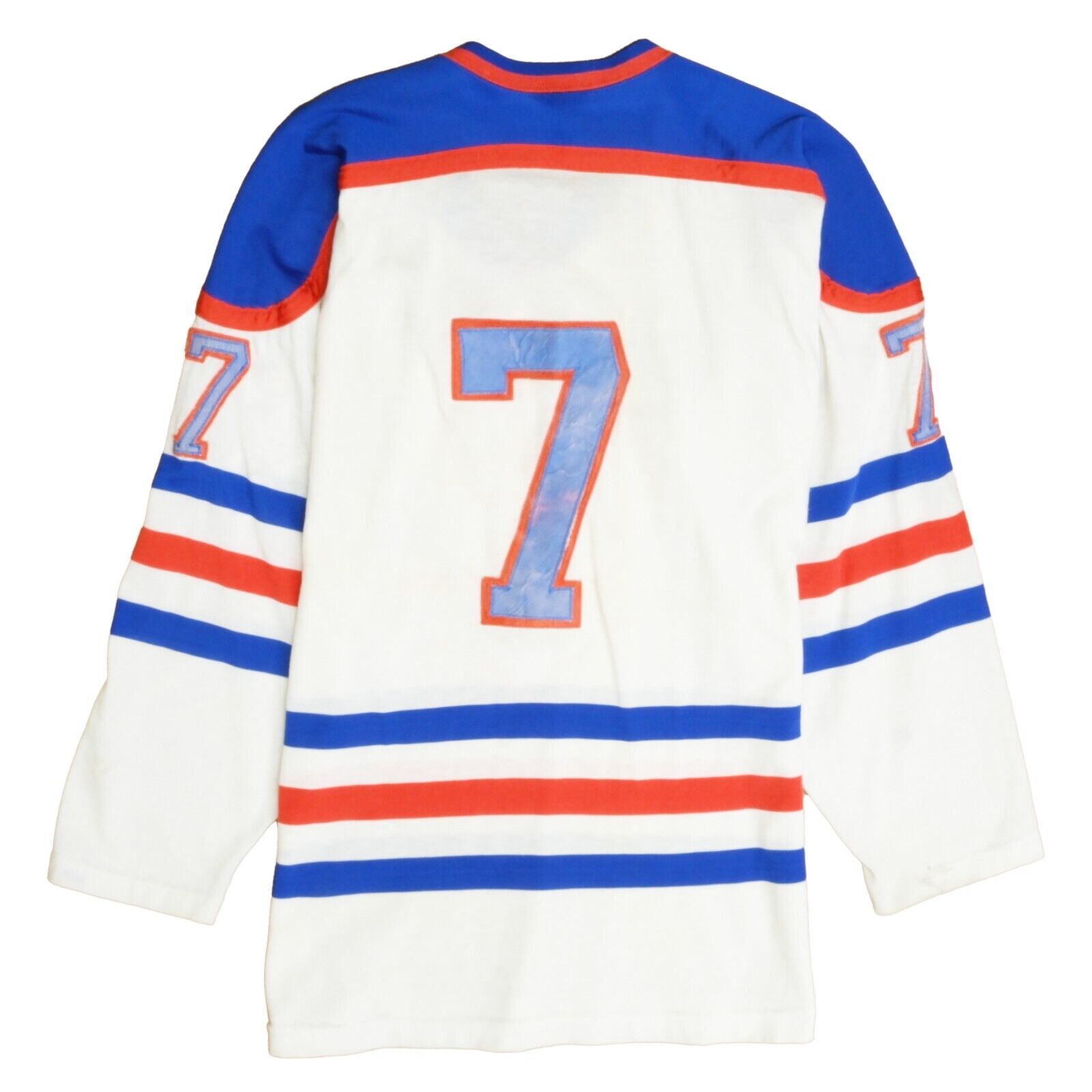 激安在庫Vintage Edmonton Oilers Sandow Knit Durene Jersey 70s NHL　sizeM made in CANADA デッドストック　希少 アイスホッケー