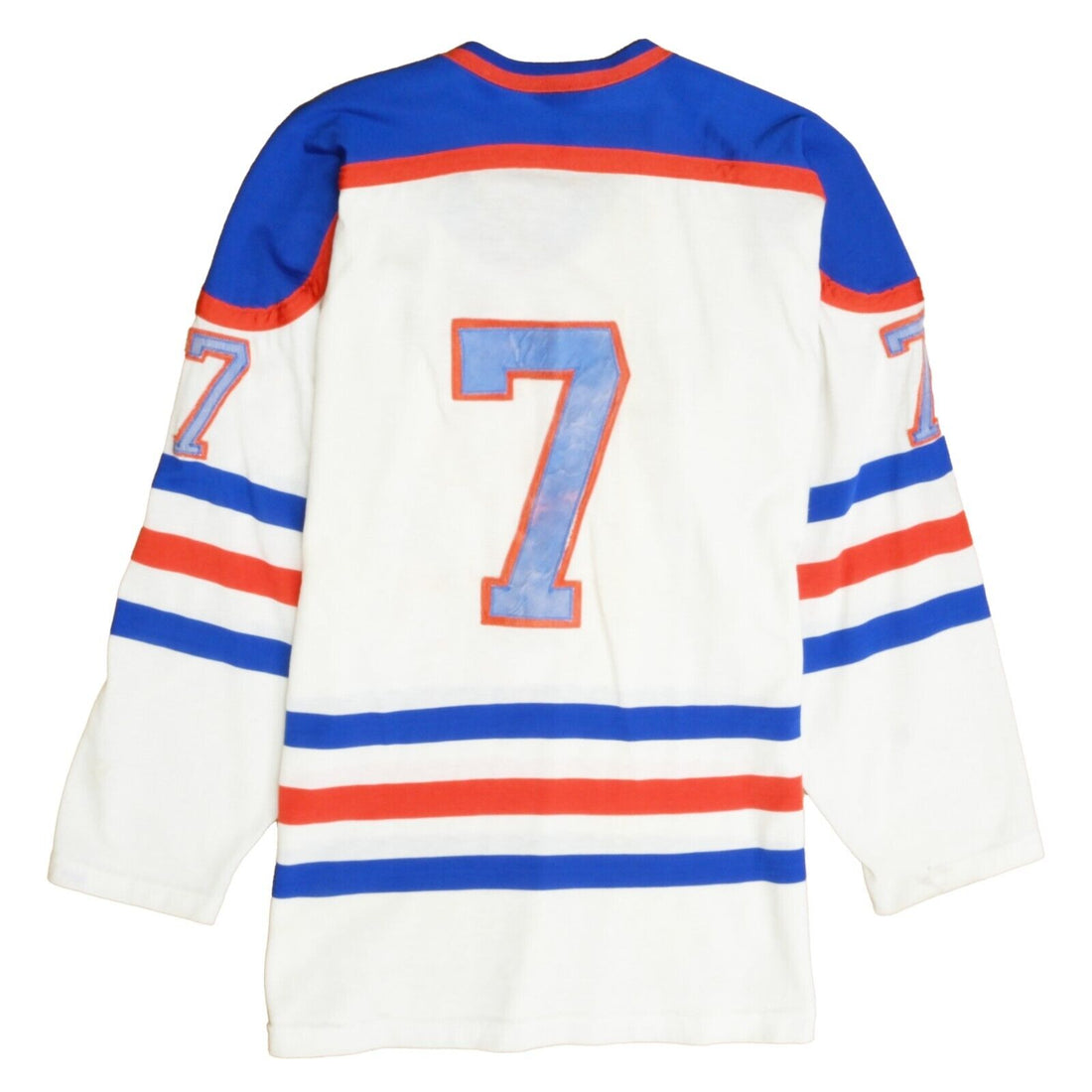 Vintage Edmonton Oilers Paul Coffey Sandow Sporting Knit Jersey Small 80s NHL