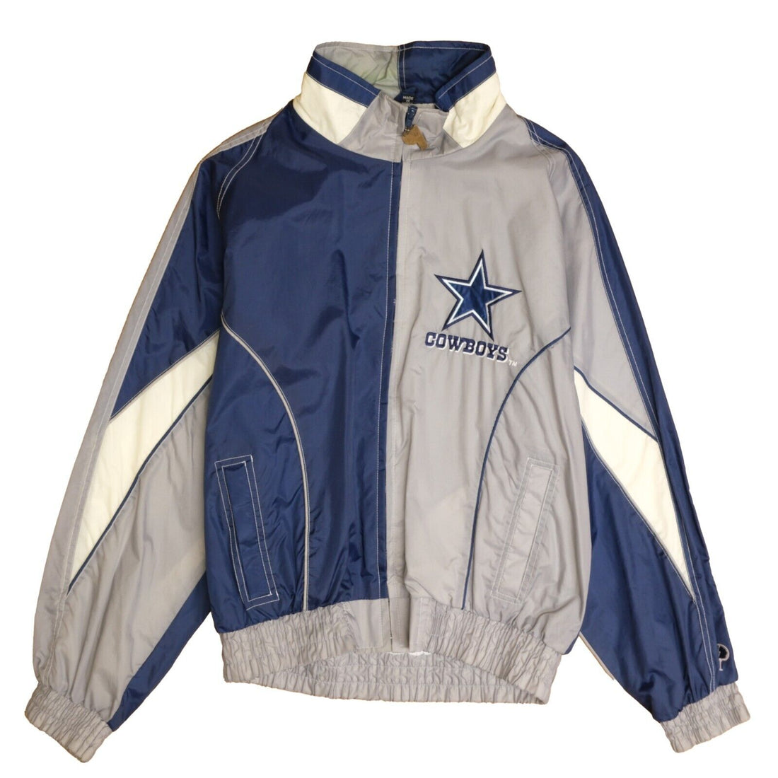 Vintage Dallas Cowboys Pro Player Windbreaker Light Jacket Size Large 90s NFL