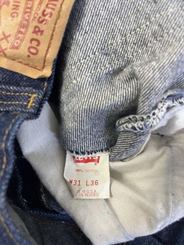 Vintage Levi Strauss & Co 501 Denim Jeans Pants 31 X 36 Button Fly