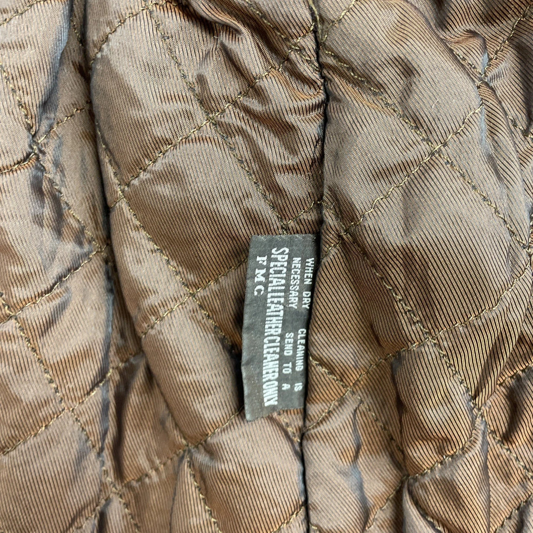 Oakwood Classic Leather Coat Jacket Size Large Brown