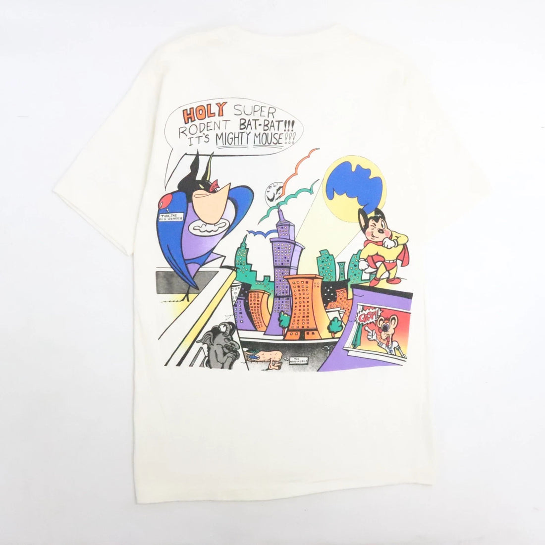 Vintage Mighty Mouse T-Shirt Size Medium 1989 80s