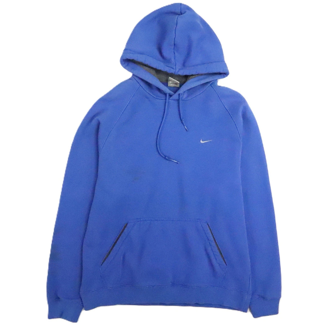 Nike Sweatshirt Hoodie Size Large Blue Embroidered Swoosh
