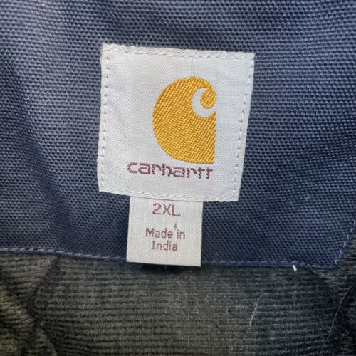 Carhartt Canvas Active Bomber Work Jacket Size 2XL Blue