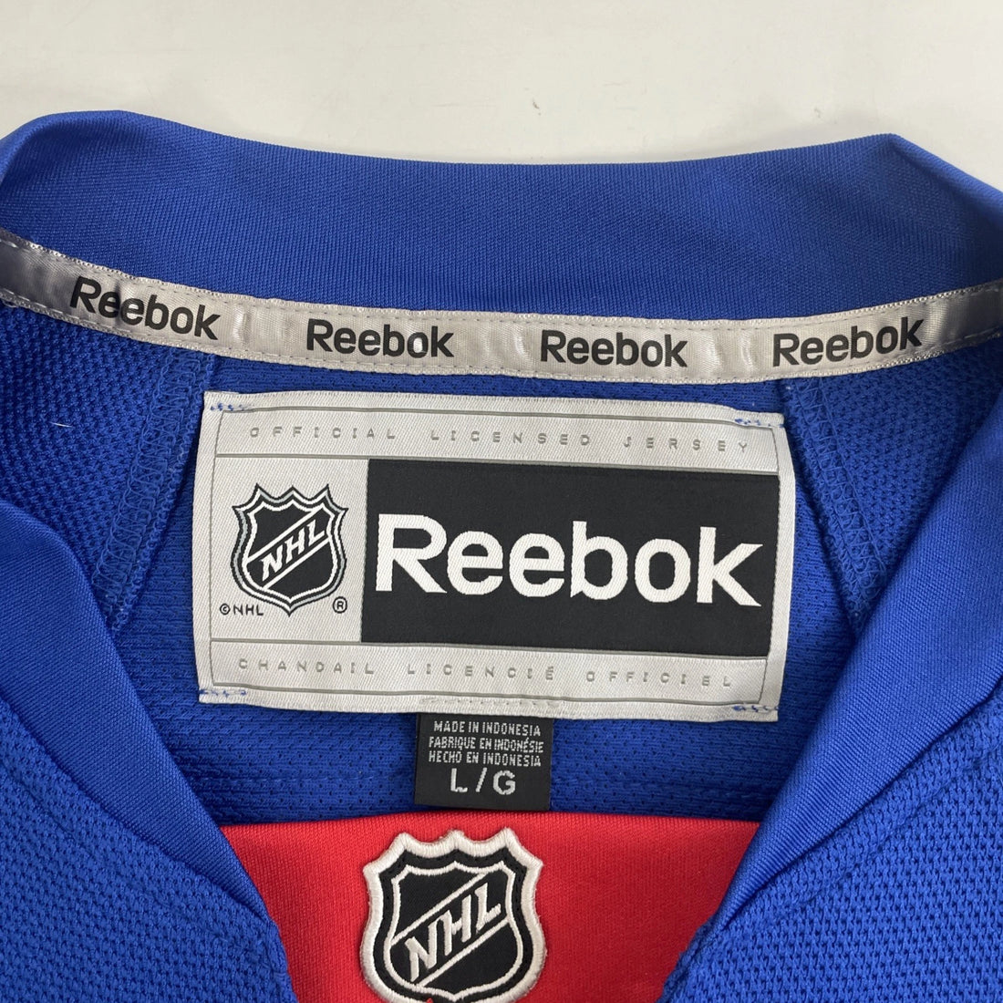 New York Rangers Henrik Lundqvist Reebok Hockey Jersey Size Large NHL