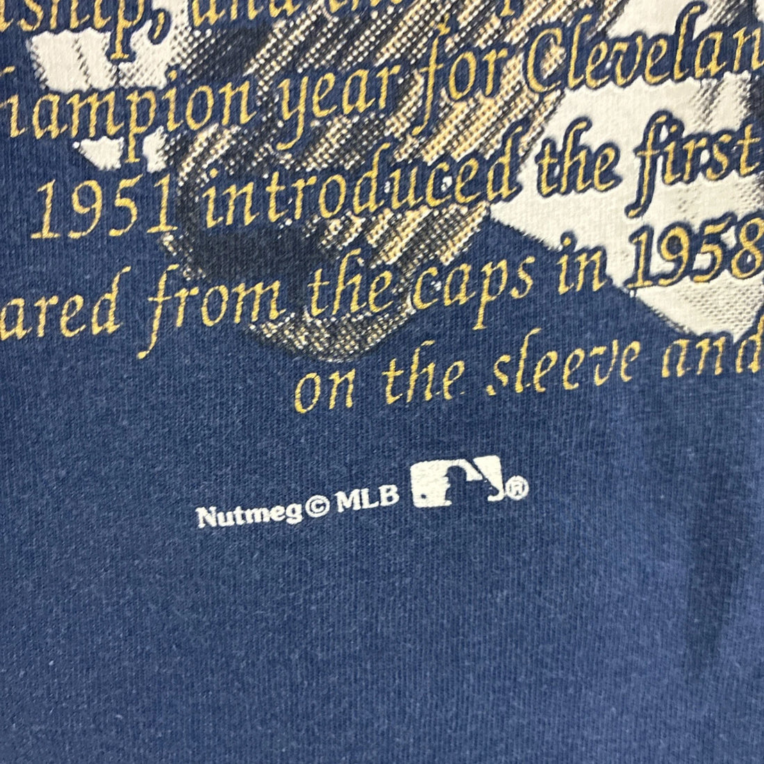 Vintage Cleveland Indians Nutmeg T-Shirt Size XL 90s MLB