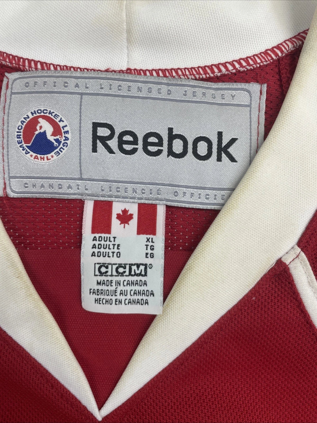 Hamilton Bulldogs Reebok Hockey Jersey Size XL AHL