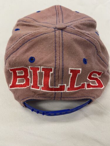 NOS Vintage BUFFALO BILLS New Era Red NFL Wool Snapback Hat Cap (a18)