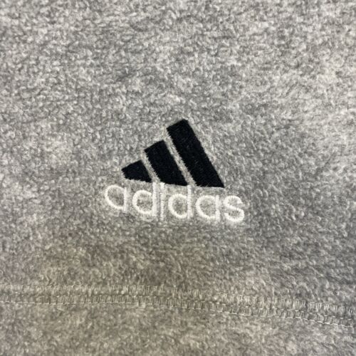 Vintage Adidas Pullover Fleece Jacket Size Large Gray