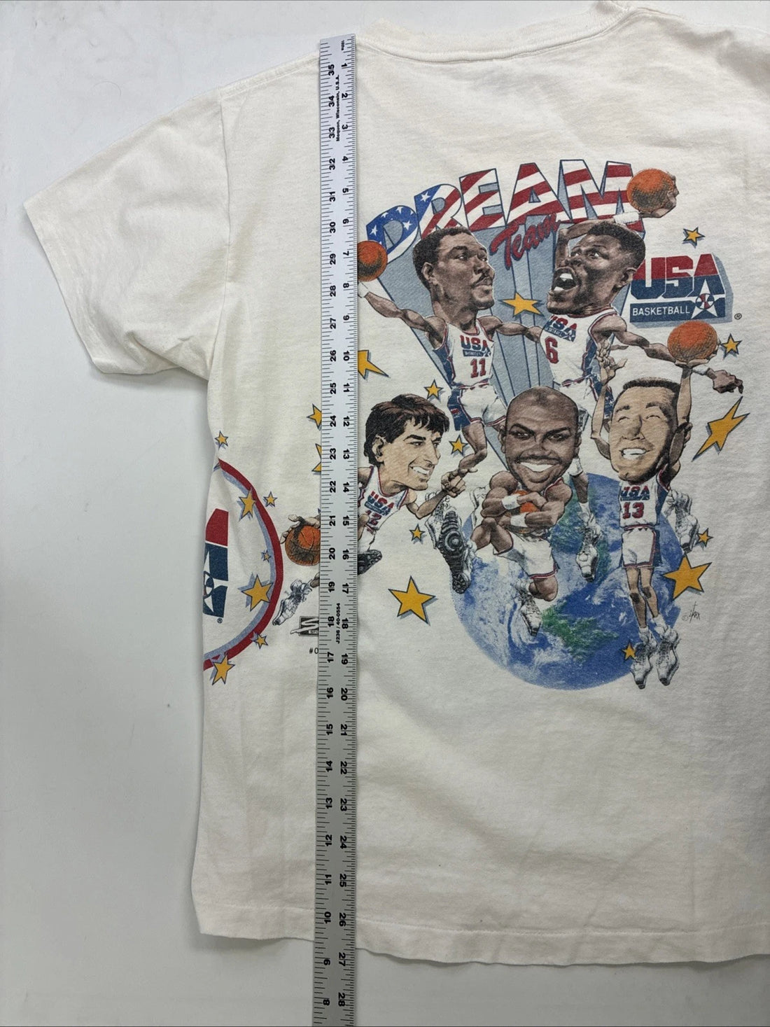 Dream Team USA Basketball Caricature Salem T-Shirt Size Medium Olympics