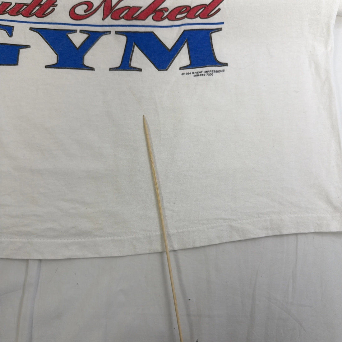Vintage Butt Naked Gym Troll T-Shirt Size XL 1994 90s