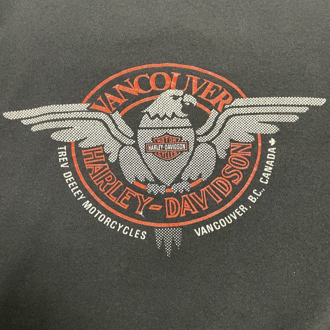 Vintage Harley Davidson 3D Emblem Keep Eagle Flying Sweatshirt Large 1990 90s